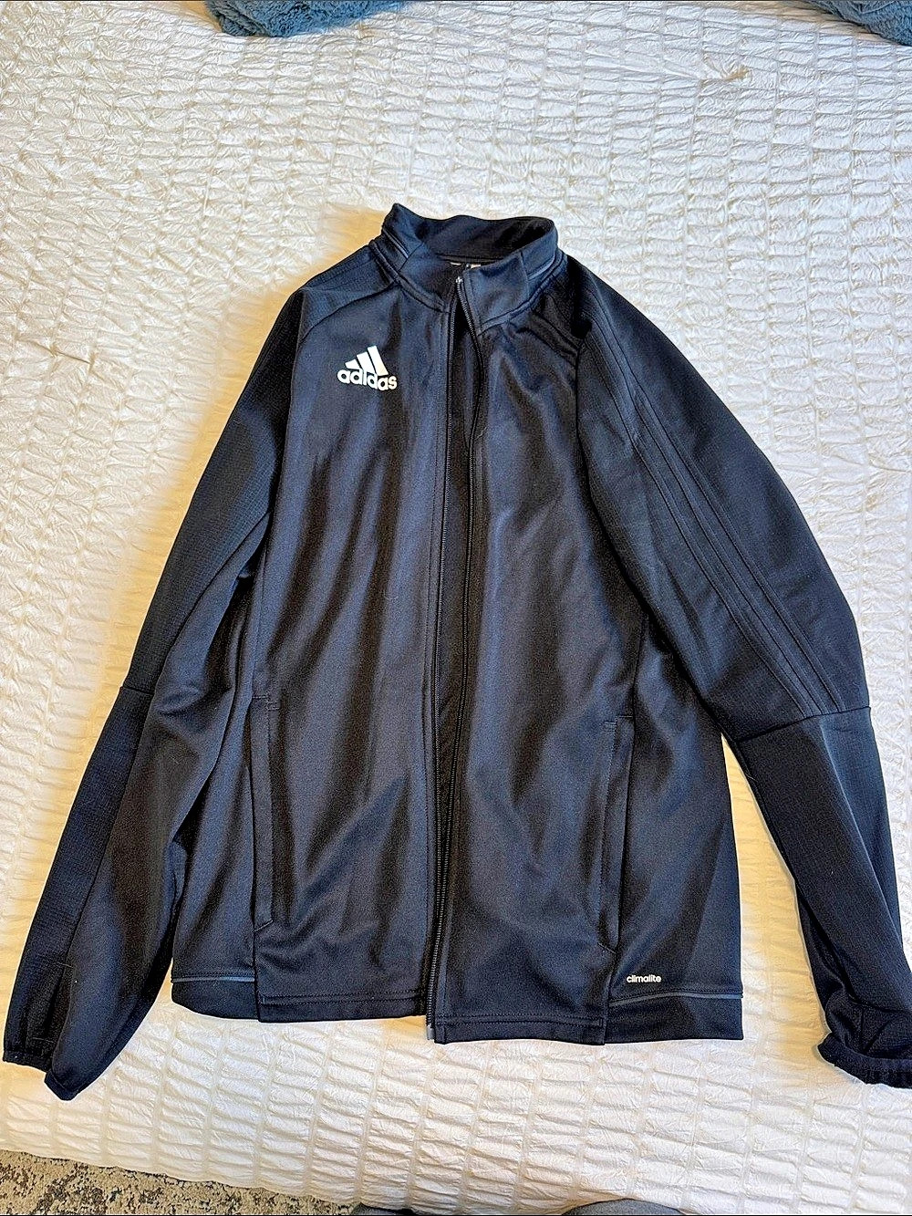adidas Girls XL Athletic Jacket Black